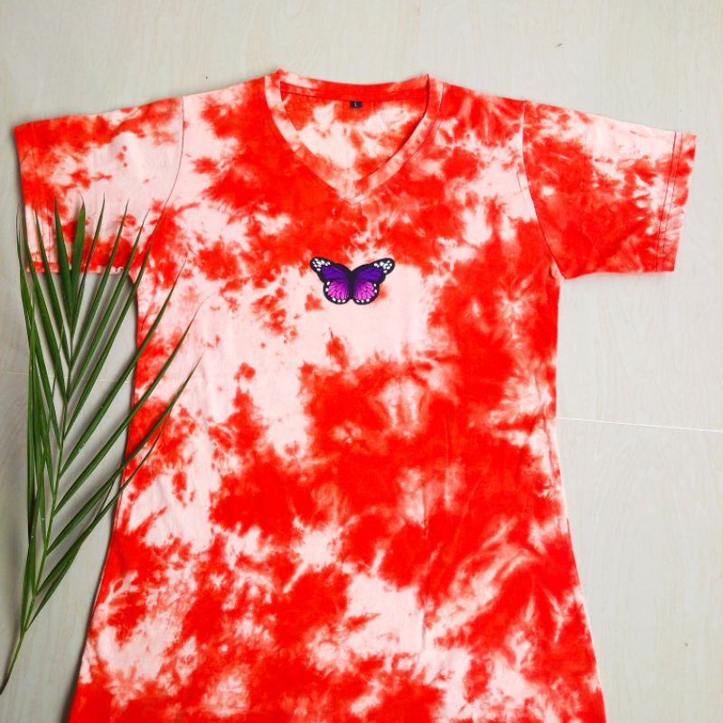 kaos motif kupu kupu