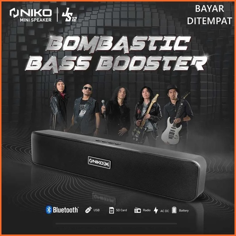 Speaker Soundbar Portable NIKO SJ-12 Bluetooth Portable Exstra Bass