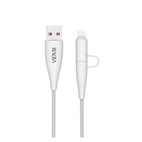 Vidvie 2in1 USB Cable CB415 Micro &amp; Iphone - Kabel Data