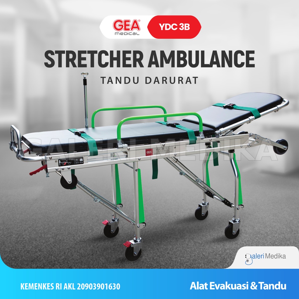 Stretcher Ambulance GEA YDC-3B / YDC3B / YDC 3B Emergency Stretcher