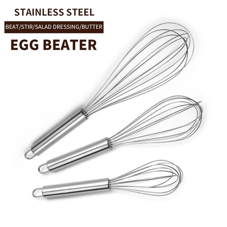 Kocokan Telur BALLOON / Kocokan Kue / Whisk / Egg Beater Stainless Steel Besar | Sedang | Kecil [JY]