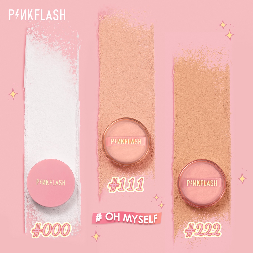 PINKFLASH Loose Powder Oil Controller Matte All Day Lasting 3 Colors