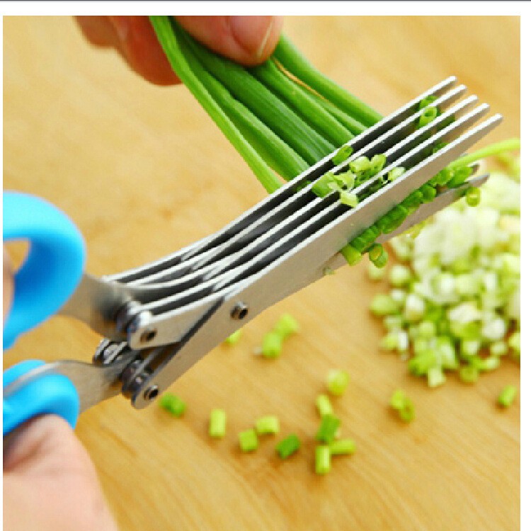 Serbagrosirmurah Gunting 5 Lapis Kitchen Scissors Layer Pisau Sayur Makanan Dapur Mie