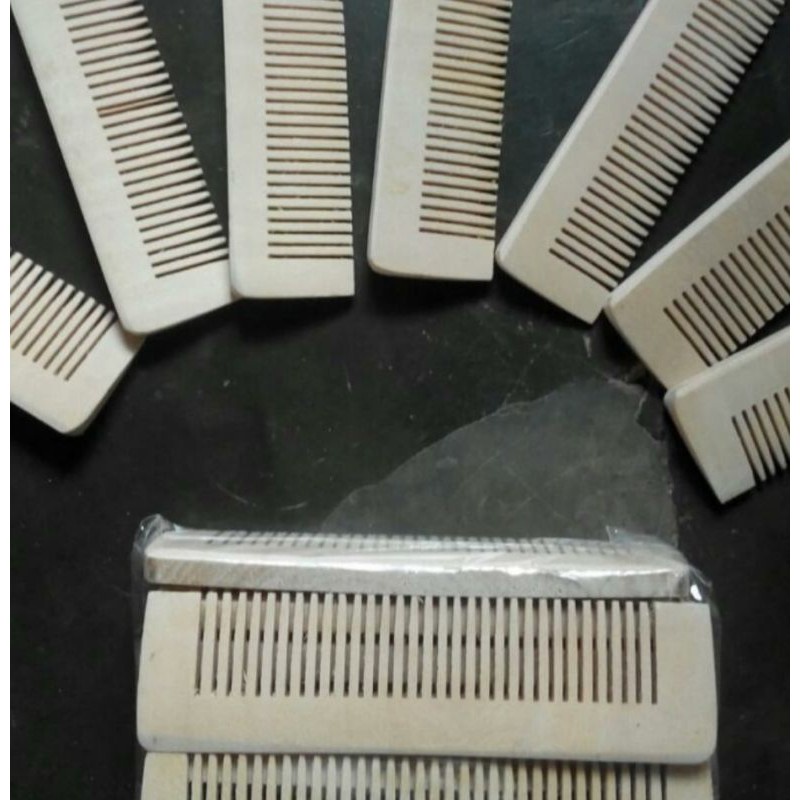 Sisir Rambut Saku Kayu Serbaguna / Sisir Saku / Sisir Pomade 09