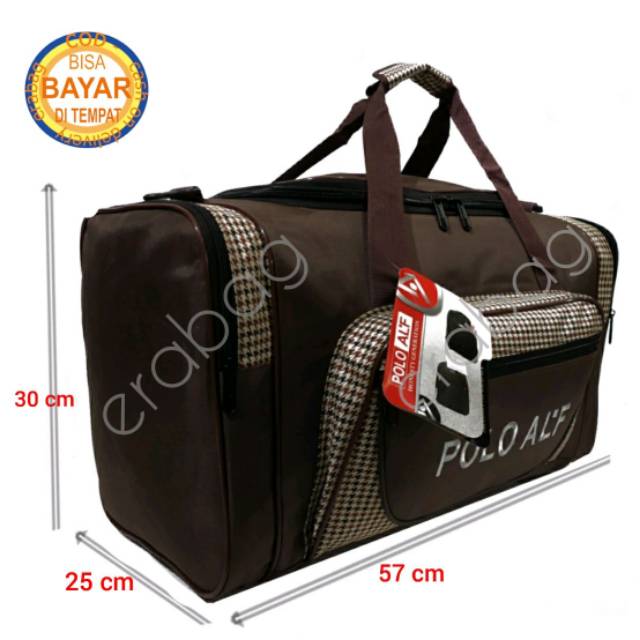 Tas travelling polo AL'F tas travel jinjing selempang duflle bag 515