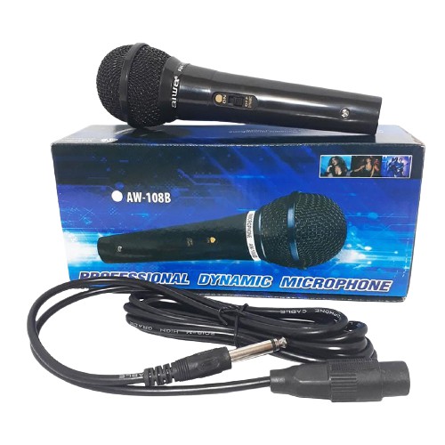 Mic microphone AIWA AW 108B Murah Berkualitas bagus