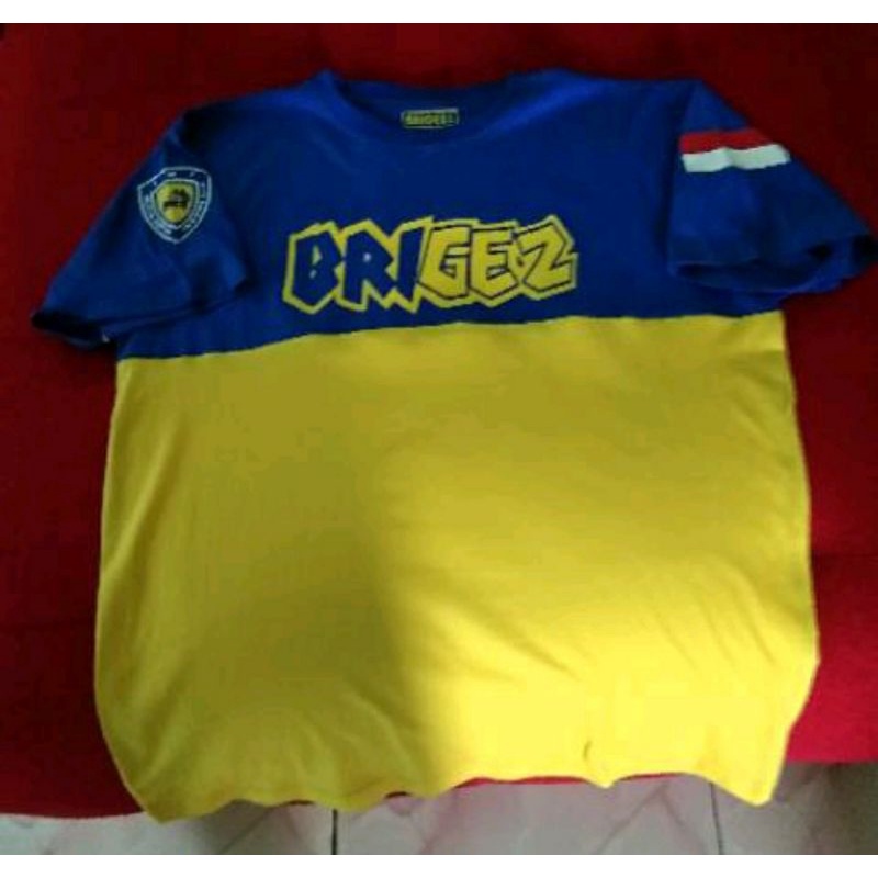 Baju kaos Distro Brigez okp biru kuning termurah