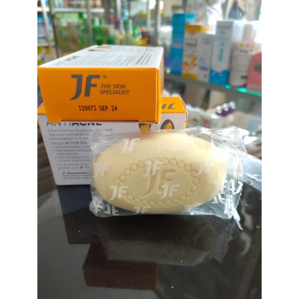 JF ANTI ACNE CLEANSING BAR 90G / Jf Sulfur Soap / Sabun sulfur