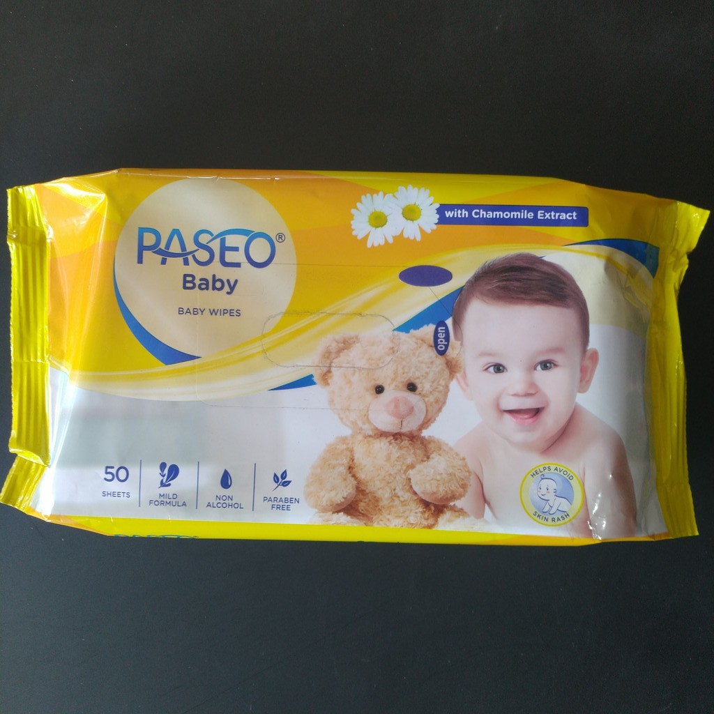 Paseo Baby Wipes 50 Sheets