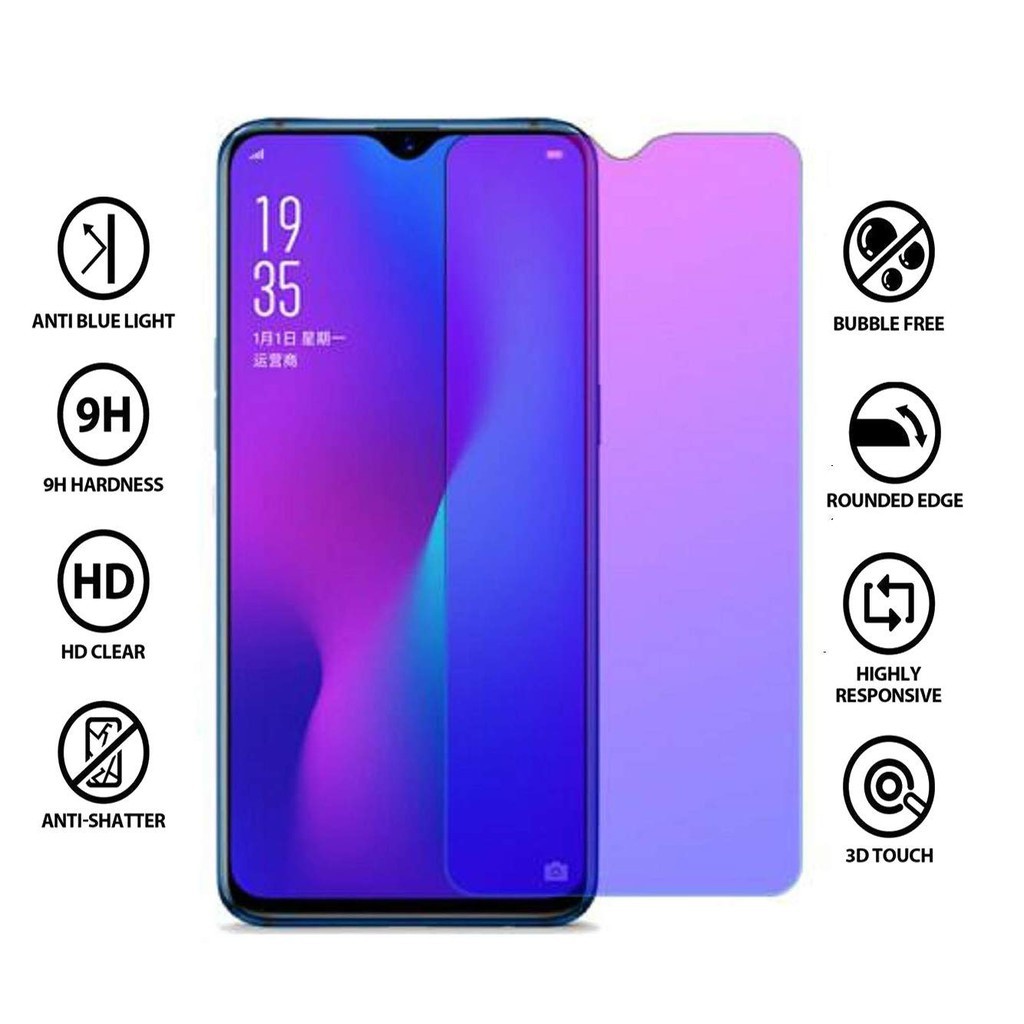 ANTI GORES KACA CAHAYA BIRU REDMI NOTE 7 - 7 PRO -TEMPERED GLASS -ANTI  RADIASI
