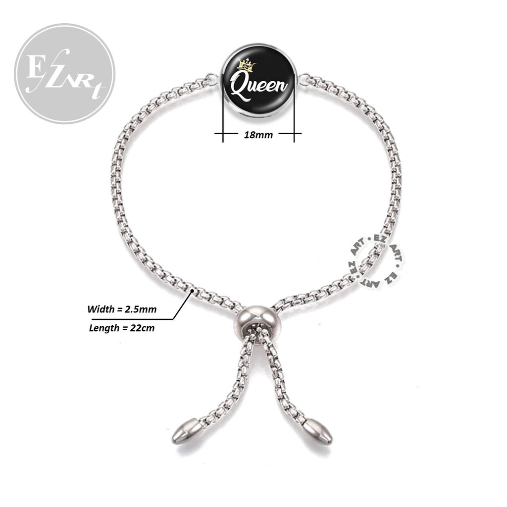 GELANG RANTAI ROLO SERUT CUSTOM FREE REQUEST NAMA GAMBAR TULISAN FOTO UNTUK WANITA BAHAN STAINLESS STELL ANTI KARAT