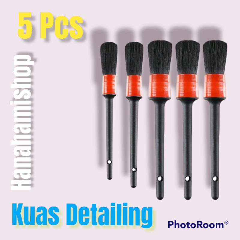 Kuas Sikat Detailing Brush Cleaning Kuas Detailing Set 5 Pcs