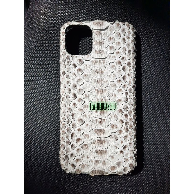 Soft Case Iphone 12 Pro max  Kulit Ular Asli edition Natural