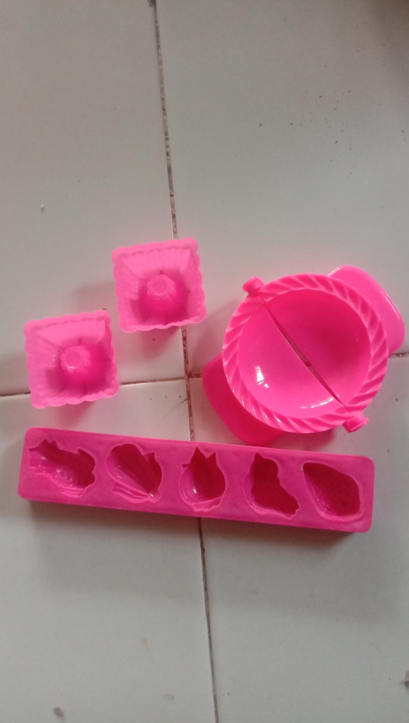 Cetakan Kue Bangkit Dan Sagu Plastik 5 Variasi Motif