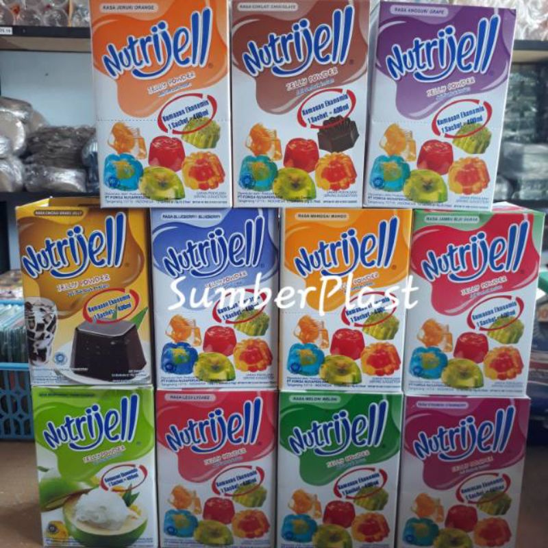 

Nutrijell / Nutrijel Kemasan Ekonomis 10gr sachet / ecer