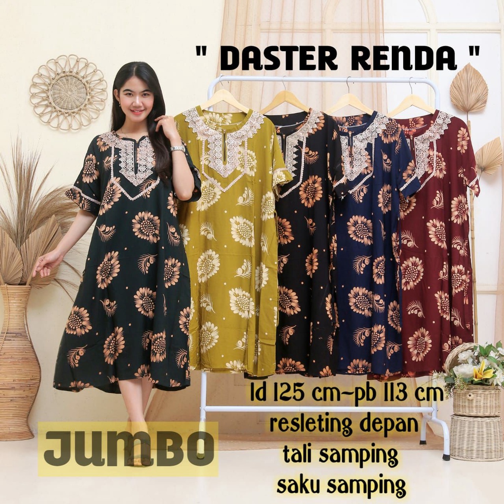 PROMO !! DASTER RENDA JUMBO || DASTER ARABIAN RENDA JUMBO BEST SELLER TERMURAH RAYON GRADE A TEBAL