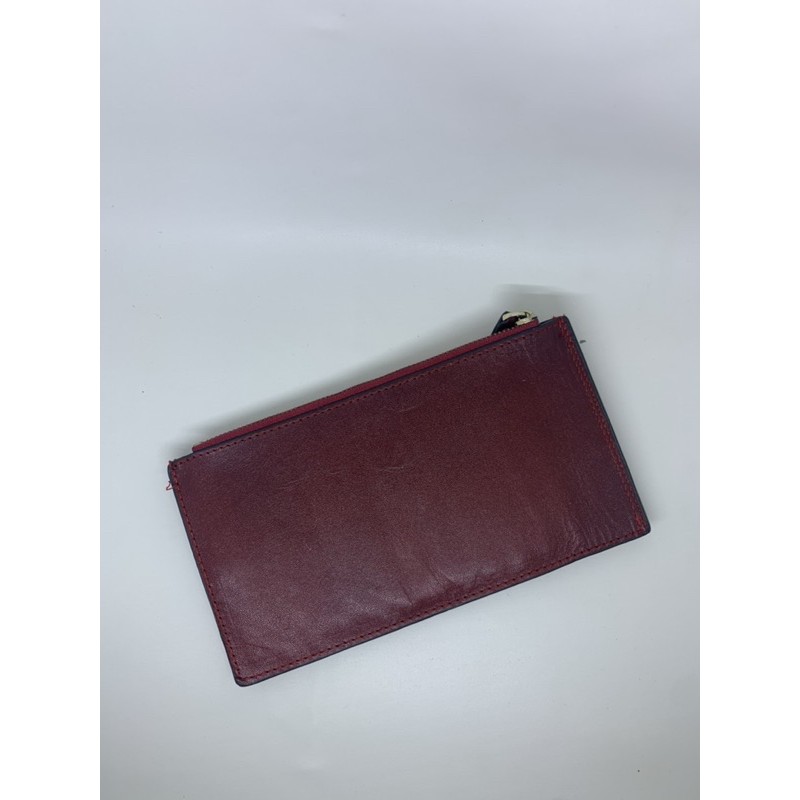 dompet kulit wanita pria preloved banyak kartu dompet panjang lipat