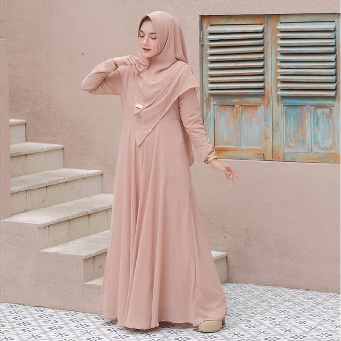 Mayra Syari Fashion Muslim Terbaru Gamis Syarii Set Khimar Termurah