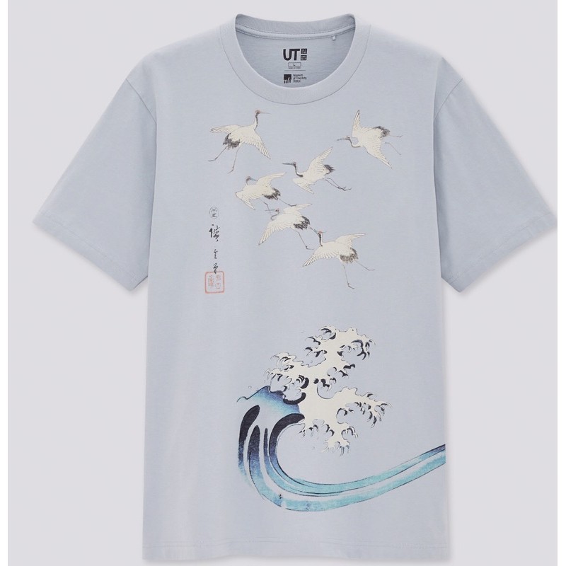 Kaos Uniqlo Edo Ukiyo-E ORIGINAL free Uniqlo paper bag