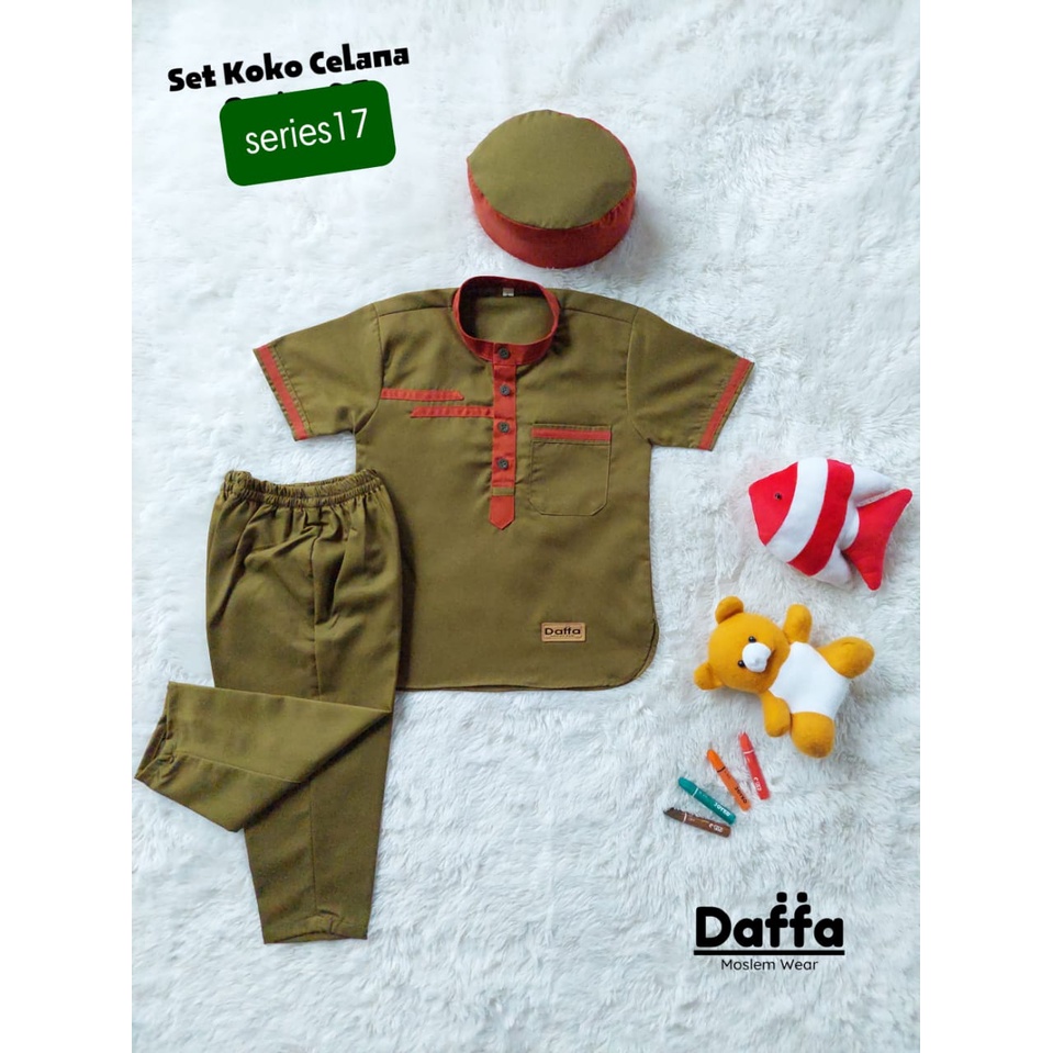 Stelan koko anak usia 0 -5 tahun + peci