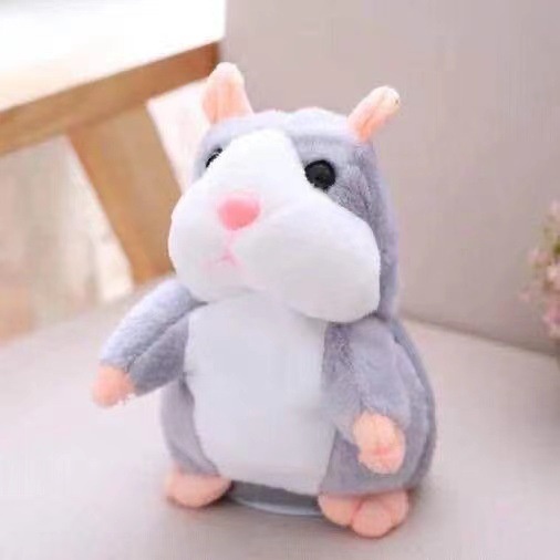 Mainan anak Talking Hamster Boneka Imut Bisa Bicara Peniru Suara dan Goyang / karakter hamster