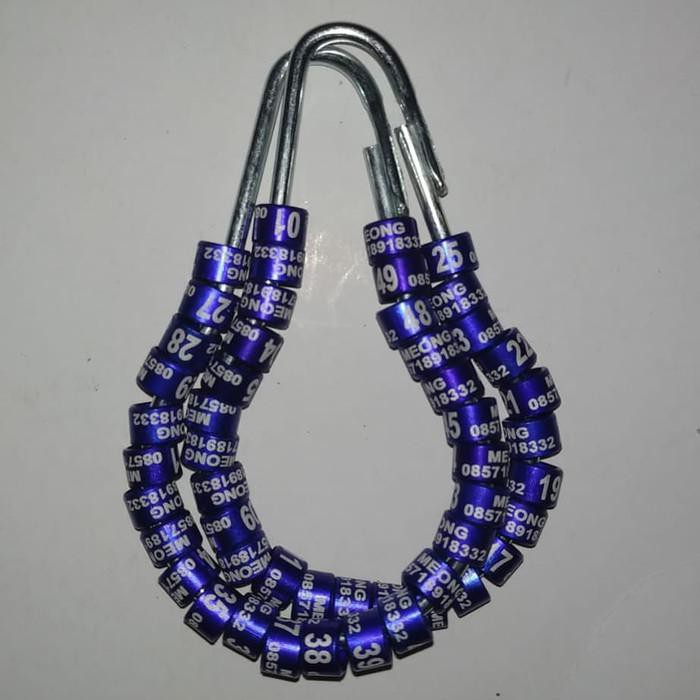 Ring Burung Custom Laser Gelang Kaki Burung