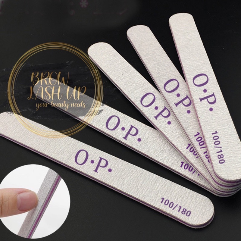 KIKIR NAIL FILE GRID 100/180 KIKIR KUKU LURUS ASAHAN ASAH KIKIRAN KUKU OP MANICURE  BUFFER PEDICURE TOOLS