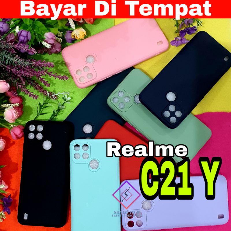 Silvertech Realme C21Y C21 Y Macaron Case C21Y aneka Warna