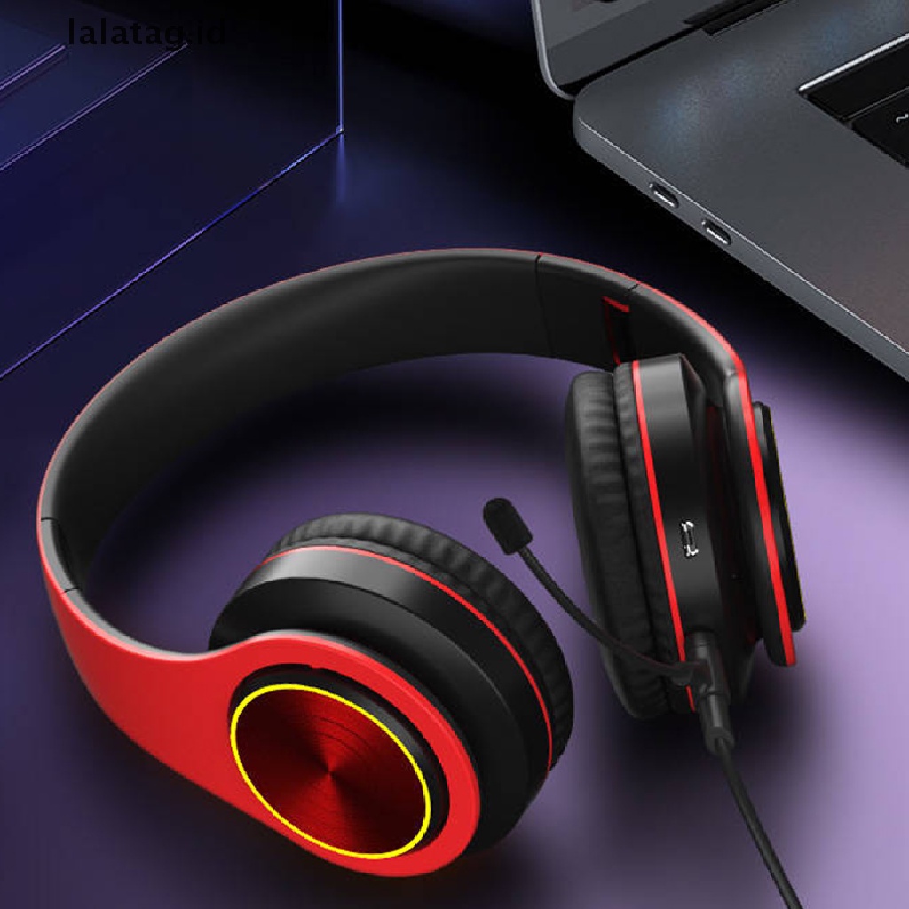 (Flyag) Headset Gaming Kabel 1.2M Dengan Mic Kondenser Untuk Handphone / PC (ID)