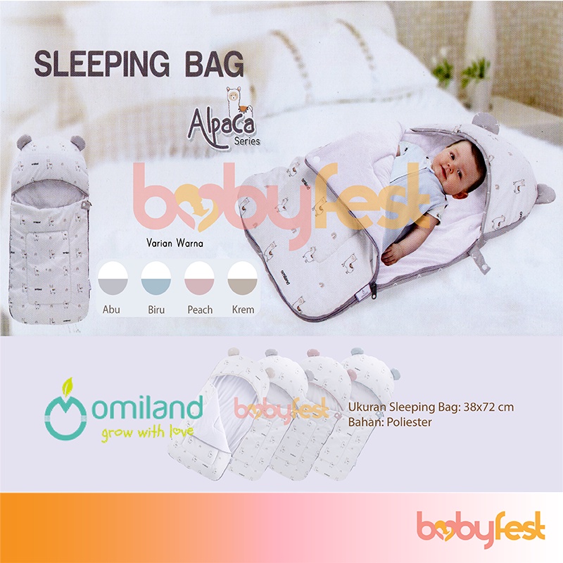 Omiland Sleeping Bag Kantong Tidur Bayi Alpaca Series OB 26201-4