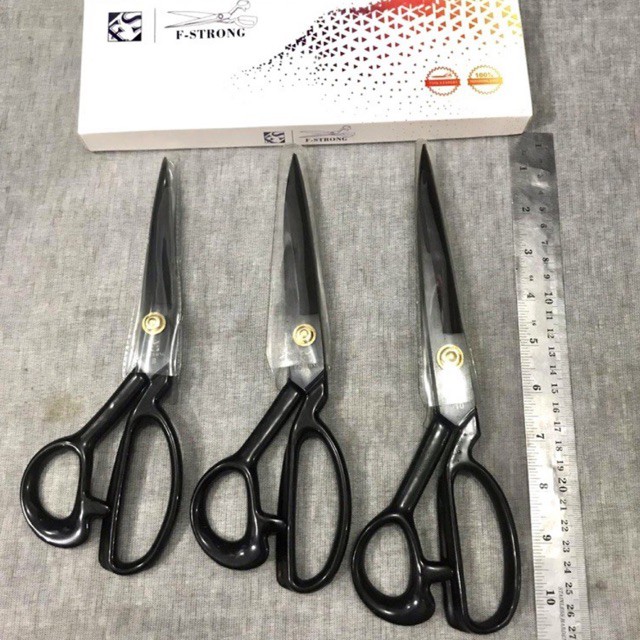 Gunting Kain 8”, 9”, 10” 12” F-Strong / Tailor Scissors /  Gunting Penjahit Besar / Gunting Kain / Gunting Fstrong / gunting kain merk fstrong