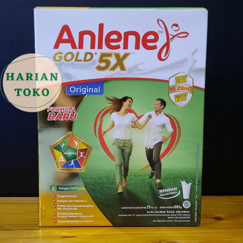 

Anlene Gold 5X 850 Gr Rasa Original Susu Bubuk Lansia