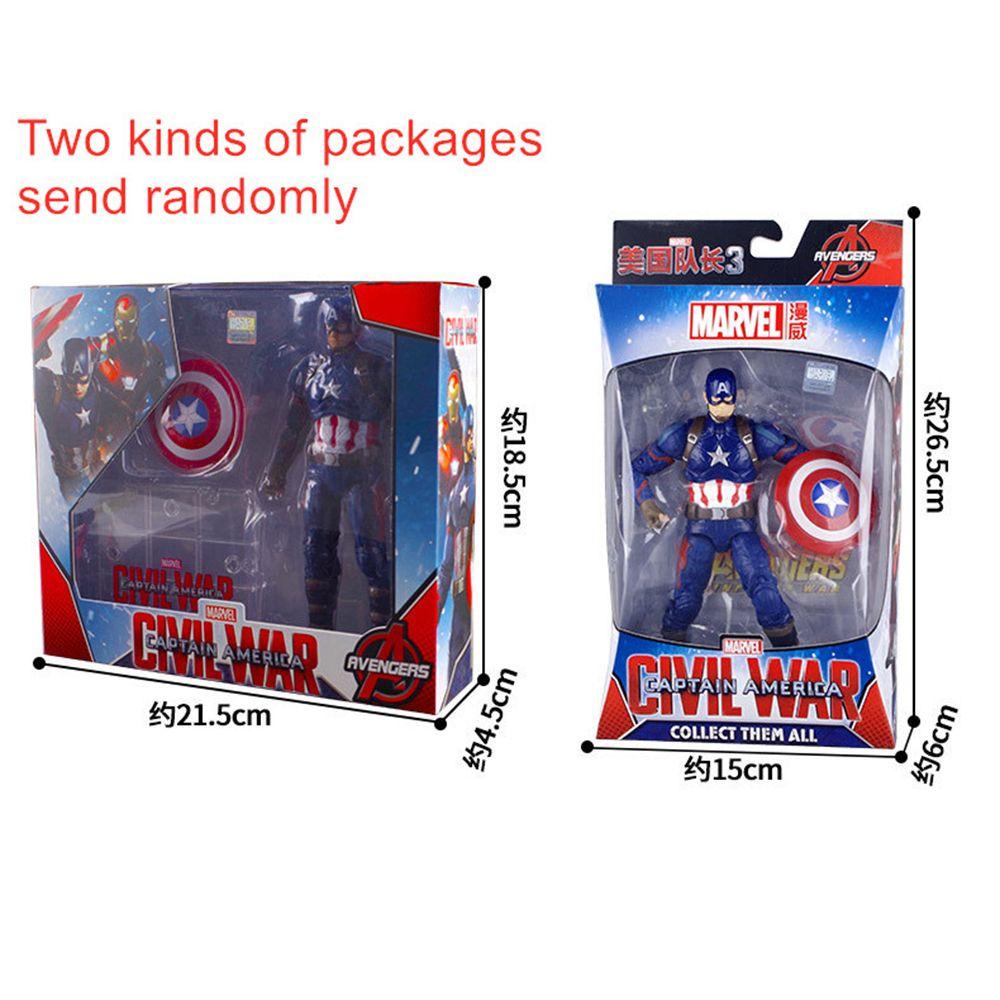 Lanfy Marvel Mainan Hadiah Natal Gift Box Iron Man 17CM Black Panther Thanos Action Figure