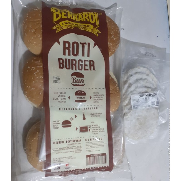 

Paket Bernardi Roti Wijen dan Daging Patties