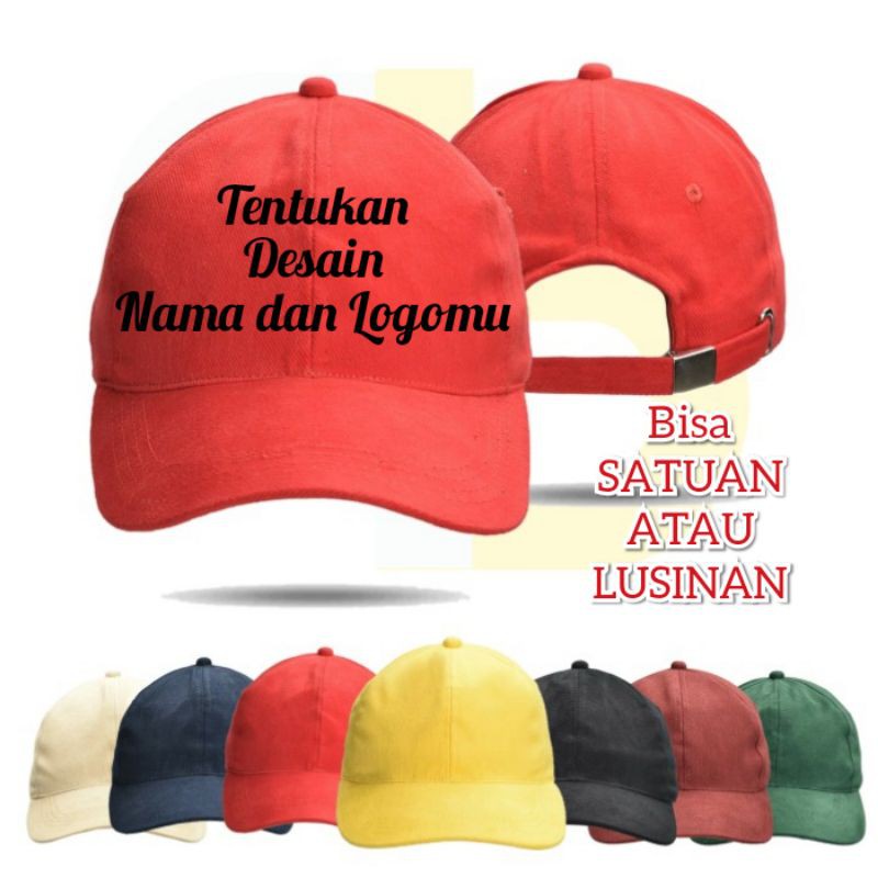 Topi baseball Custom desain Bordir Nama Sendiri
