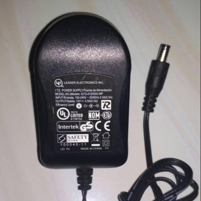 Adaptor 12v 0,5 Ampere murni