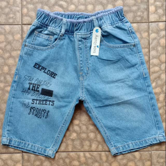 Celana jeans pendek Aero boys 5-12