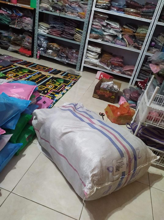 Maura Couple - Sania Ruffle Batik Couple Ori Ndoro Jowi Dnt Garansi