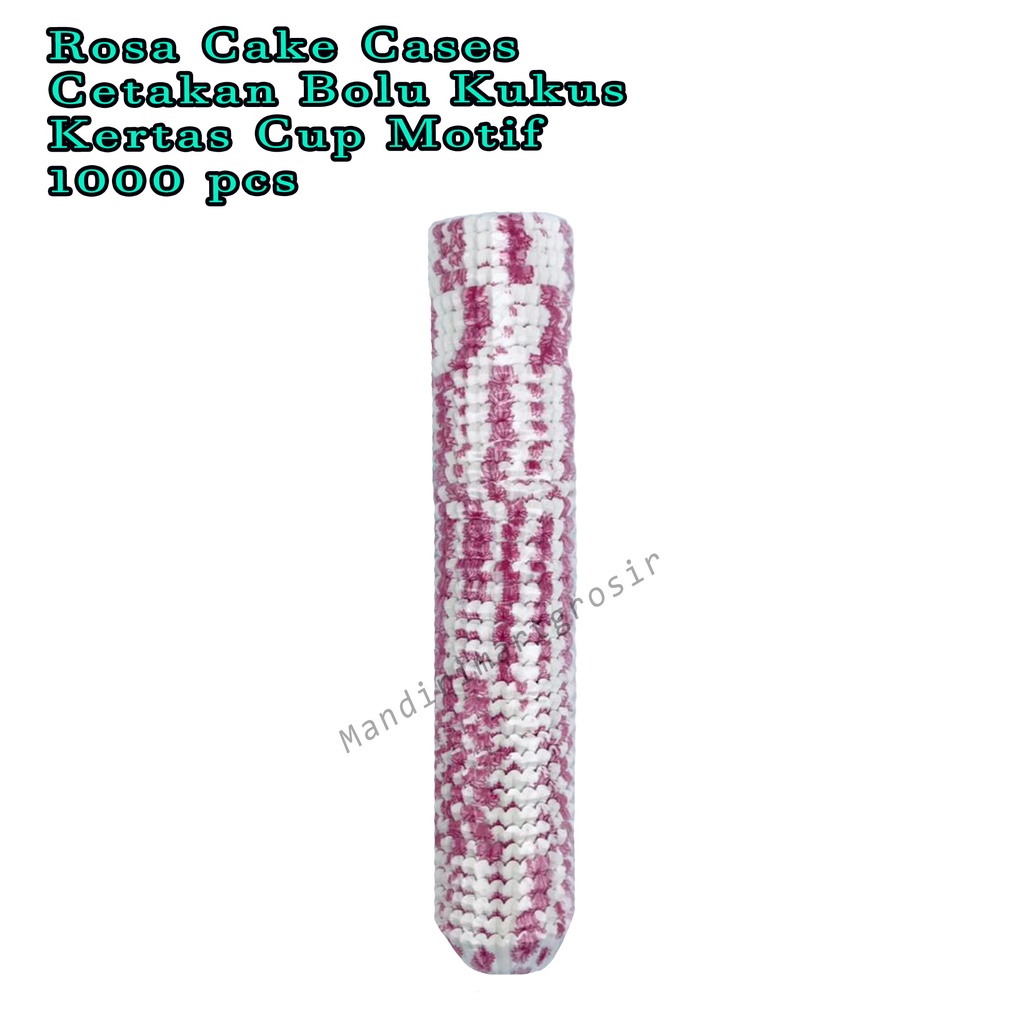 Cetakan Bolu Kukus *Rosa Cake Cases * Kertas Cup Motif * 1000pcs