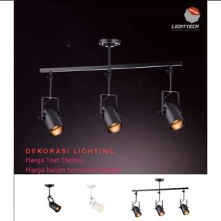 LAMPU GANTUNG  PLAFON  SPOTLIGHT RELL PANJANG MINIMALIS 3L 