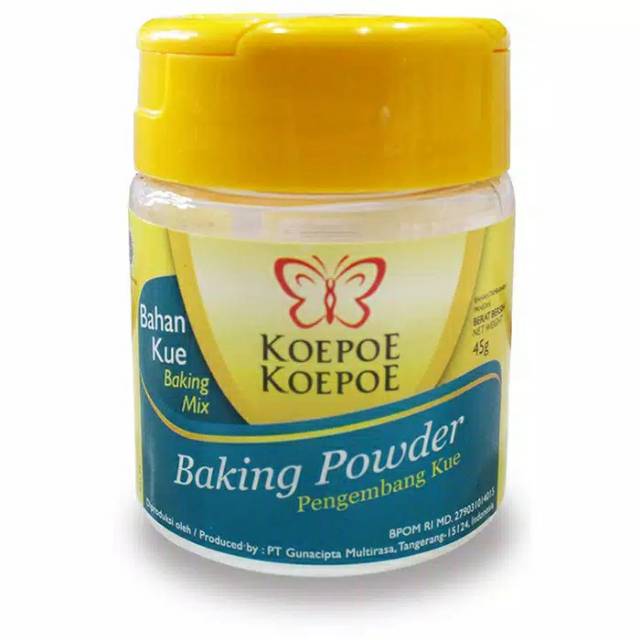 

Baking powder koepoe koepoe kupu kupu/ Pengembang