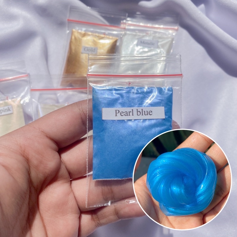 POWDER SLIME / PEWARNA SLIME METALIC GOLD HOLOGRAM