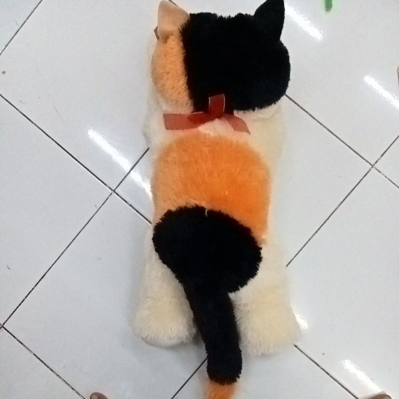 Boneka Kucing Tidur Lucu Empuk Lembuk Besar 90cm