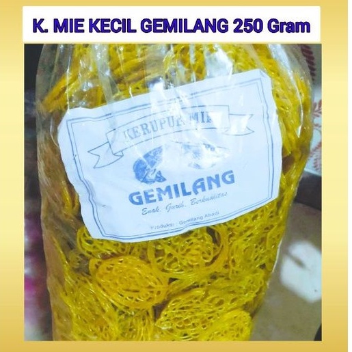 

Kerupuk Mie Kecil Gemilang Mentah 250 Gram