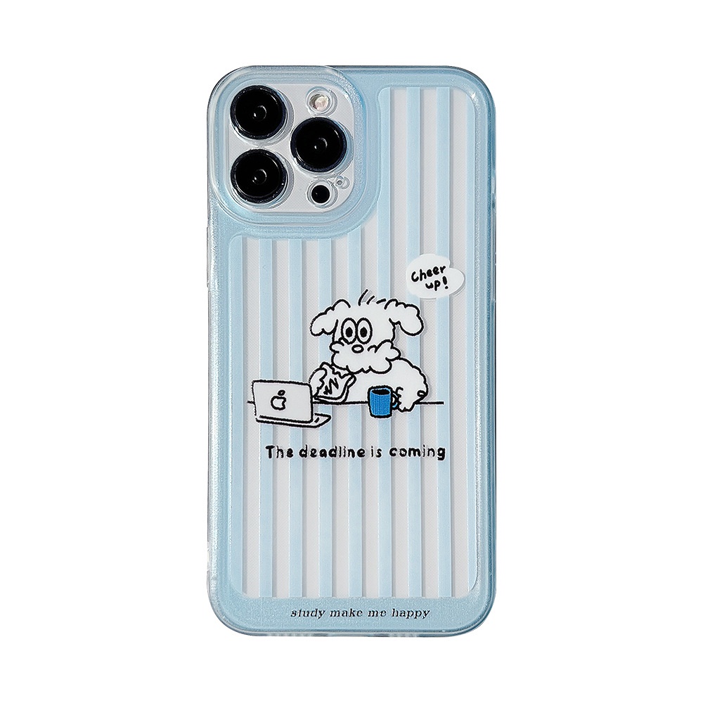 Case Pelindung Transparan Motif Kartun Anjing Untuk Iphone 14 7 8 SE2020 7 + 8 PLUS 11 12 13 Mini PRO MAX