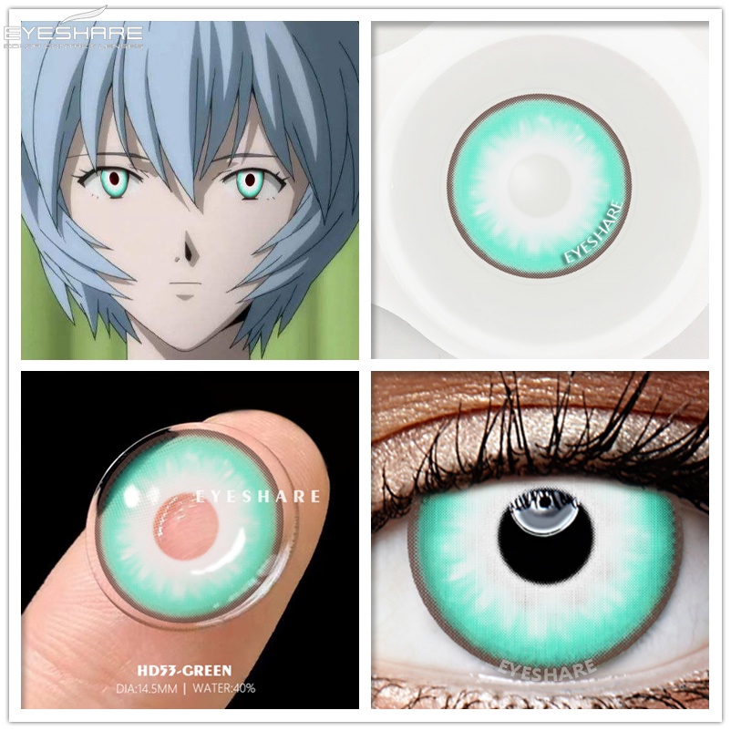 [✅COD &amp; READY STOCK] Softlens Mata Normal Lensa Kontak Warna Soflens cosplay manga anime Naruto halloween Lensa Kontak DIA 14.5MM