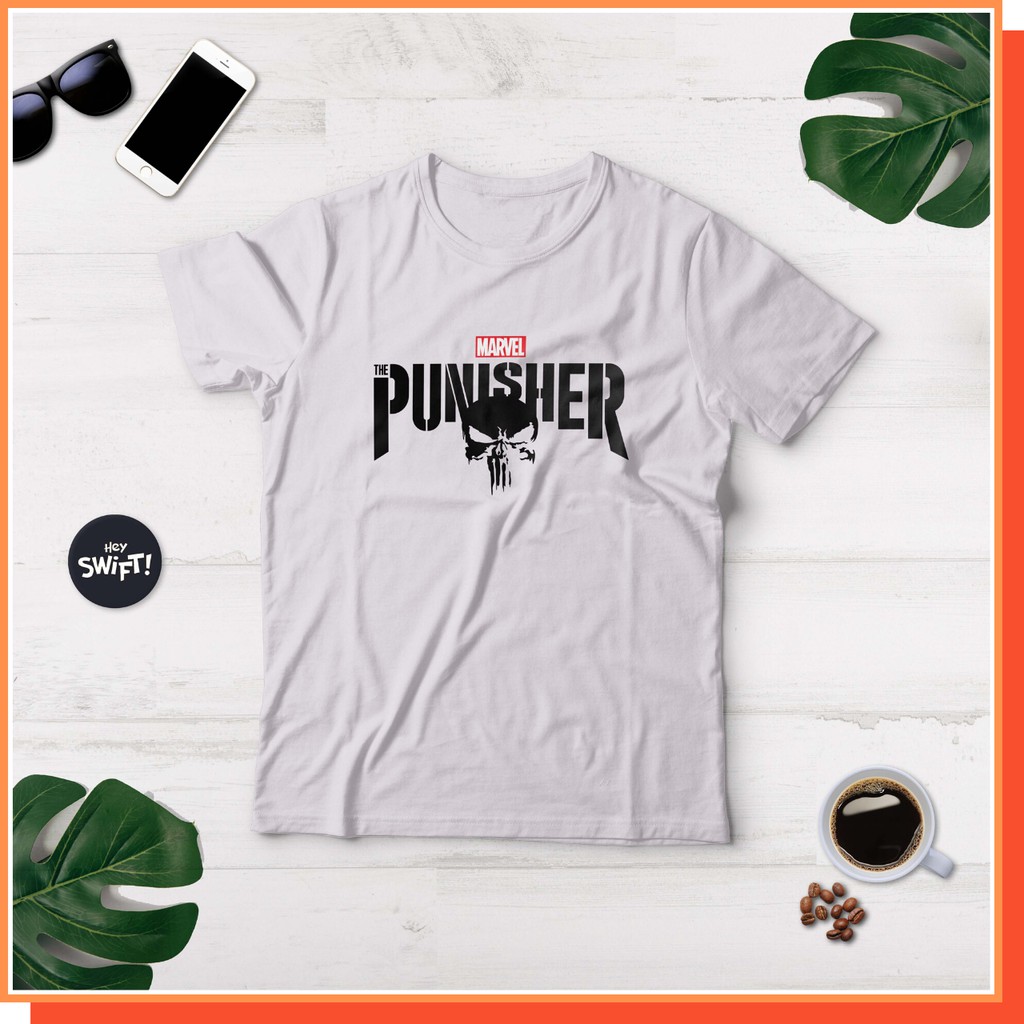 KAOS TSHIRT BAJU DISTRO PUNISHER SERIAL NETFLIX Combed 30S Distro Polos PRIA WANITA