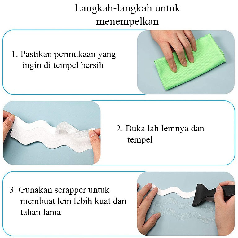 Anti Slip Tangga, Lantai,Glow In The Dark Stiker Safety Walk