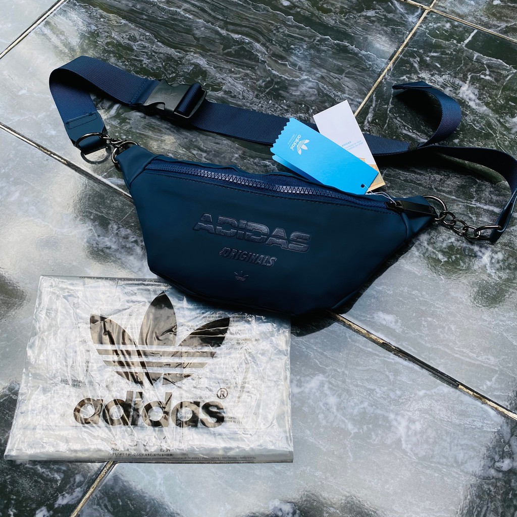 Waistbag Adidas Mini Leather / Tas Selempang Kulit Tas Adidas