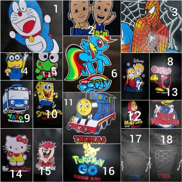 Baru!! Boncengan Anak karakter / Tempat duduk anak di motor / boncengan motif kartun lucu / jokmotor